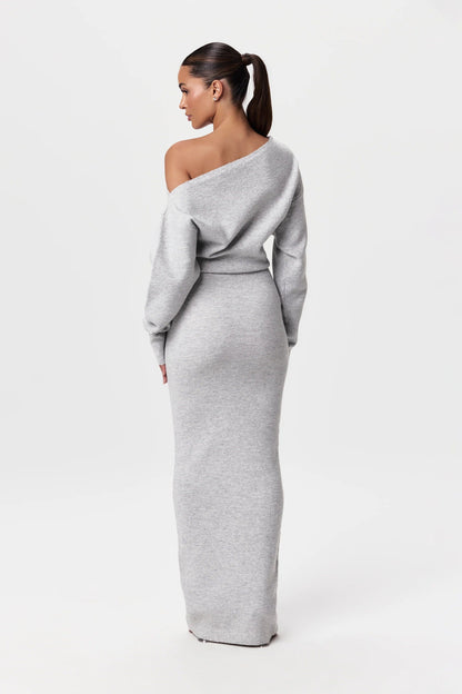 JillJacks™ Drop-Shoulder Sweater Dress