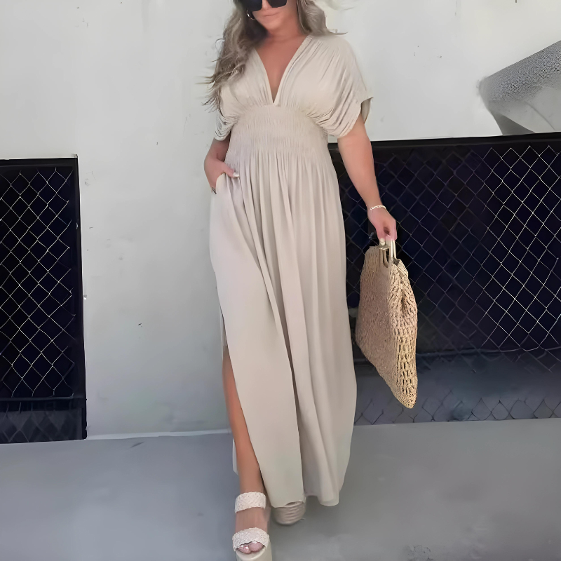 V-Neck Maxi Dress